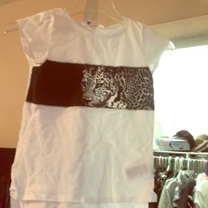 Short sleeve cheetah shirt